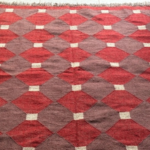 Wool Jute Rug Handwoven Rug Boho Rug Vintage Decor Rug Hallway Kilim Runner  Custom Size Rug Bohemian Rug BedRoom Rug living Room Rug 8x10