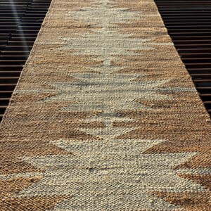 Handmade Rug-Natural Jute Runner Rug Hallway Rug Stair Rug Custom Size Rug Kitchen Rug Handwoven Rug Vintage Rug Bohemian Rug Area Rug 2x3