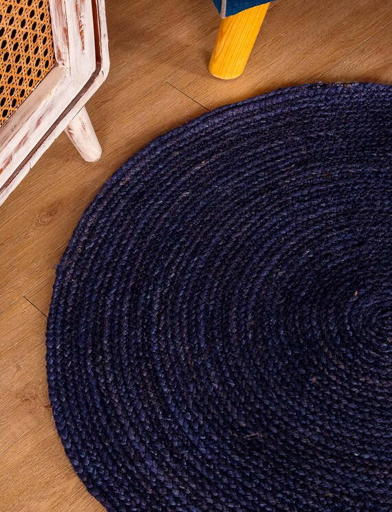 Jute Area Rug, Round Jute Rug Braided Design Hand Woven,Circle Rug  Hand Woven Rug Entryway Rug Outdoor Jute Rug Vintage Rug  Home Decor Rug