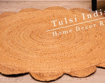 Round rug jute rug beautiful round rug handwoven round rug kitchen rug home decor rug floor rug