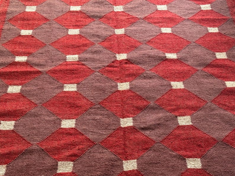 Wool Jute Rug Handwoven Rug Boho Rug Vintage Decor Rug Hallway Kilim Runner  Custom Size Rug Bohemian Rug BedRoom Rug living Room Rug 8x10