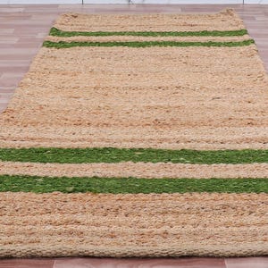 Handwoven Jute Rug Hemp Runner Large Area Hallway Runner Eco Friendly Rug Living Room Handmade Bohemian, Eco Friendly Rug Boho Rug