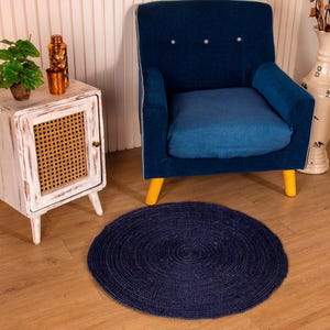 Jute Area Rug, Round Jute Rug Braided Design Hand Woven,Circle Rug  Hand Woven Rug Entryway Rug Outdoor Jute Rug Vintage Rug  Home Decor Rug