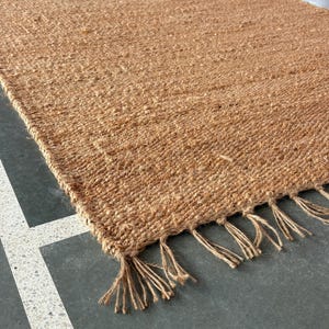 Handmade Hemp Rug | Hallway Runner Rug  Natural Runner Rug Living Room Rug Farmhouse Area Rug Large Runner Rug  Handwoven Textured Rug 8x10