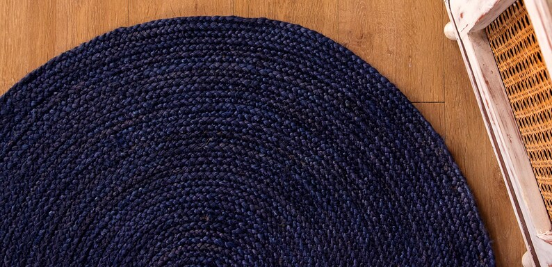 Jute Area Rug, Round Jute Rug Braided Design Hand Woven,Circle Rug  Hand Woven Rug Entryway Rug Outdoor Jute Rug Vintage Rug  Home Decor Rug