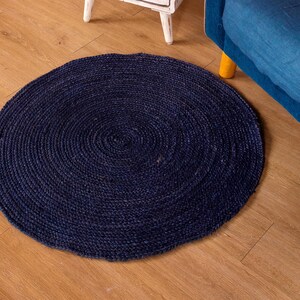 Jute Area Rug, Round Jute Rug Braided Design Hand Woven,Circle Rug  Hand Woven Rug Entryway Rug Outdoor Jute Rug Vintage Rug  Home Decor Rug