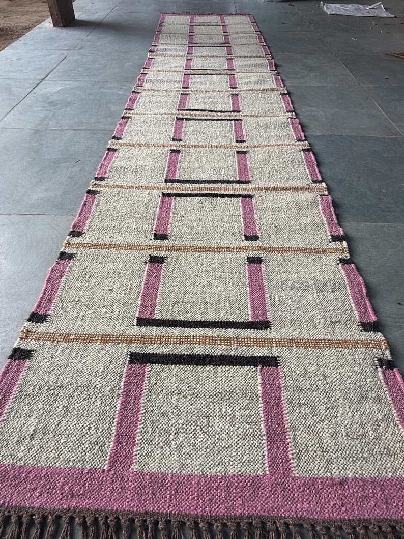 Hand Woven Rug, Rugs For Living Room Bohemian Rug Handmade Kilim Rug Cutsom Size Bedroom Rug Vintage Wool Jute Rug Kilim Runner Rug Area Rug