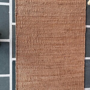 Handmade Hemp Rug | Hallway Runner Rug  Natural Runner Rug Living Room Rug Farmhouse Area Rug Large Runner Rug  Handwoven Textured Rug 8x10