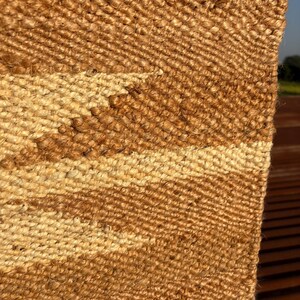 Handmade Rug-Natural Jute Runner Rug Hallway Rug Stair Rug Custom Size Rug Kitchen Rug Handwoven Rug Vintage Rug Bohemian Rug Area Rug 2x3