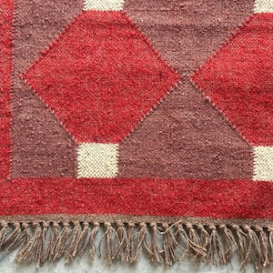 Wool Jute Rug Handwoven Rug Boho Rug Vintage Decor Rug Hallway Kilim Runner  Custom Size Rug Bohemian Rug BedRoom Rug living Room Rug 8x10