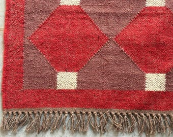Wool Jute Rug Handwoven Rug Boho Rug Vintage Decor Rug Hallway Kilim Runner Custom Size Rug Bohemian Rug BedRoom Rug Living Room Rug 8x10