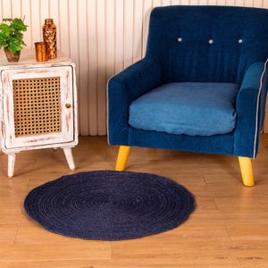 Jute Area Rug, Round Jute Rug Braided Design Hand Woven,Circle Rug  Hand Woven Rug Entryway Rug Outdoor Jute Rug Vintage Rug  Home Decor Rug