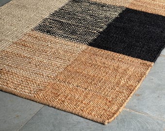 Hemp Area Rugs, Handmade Jute Rug Vintage Rug Custom Rug Natural Fiber Kitchen Rug Outdoor Hallway Rug Boho Rug Woven Rug For Living Room
