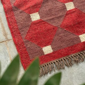 Wool Jute Rug Handwoven Rug Boho Rug Vintage Decor Rug Hallway Kilim Runner  Custom Size Rug Bohemian Rug BedRoom Rug living Room Rug 8x10