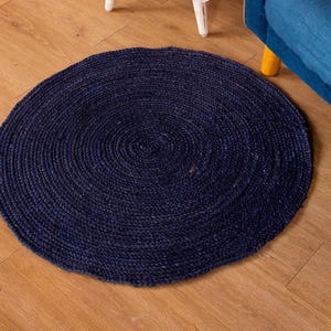 Jute Area Rug, Round Jute Rug Braided Design Hand Woven,Circle Rug  Hand Woven Rug Entryway Rug Outdoor Jute Rug Vintage Rug  Home Decor Rug