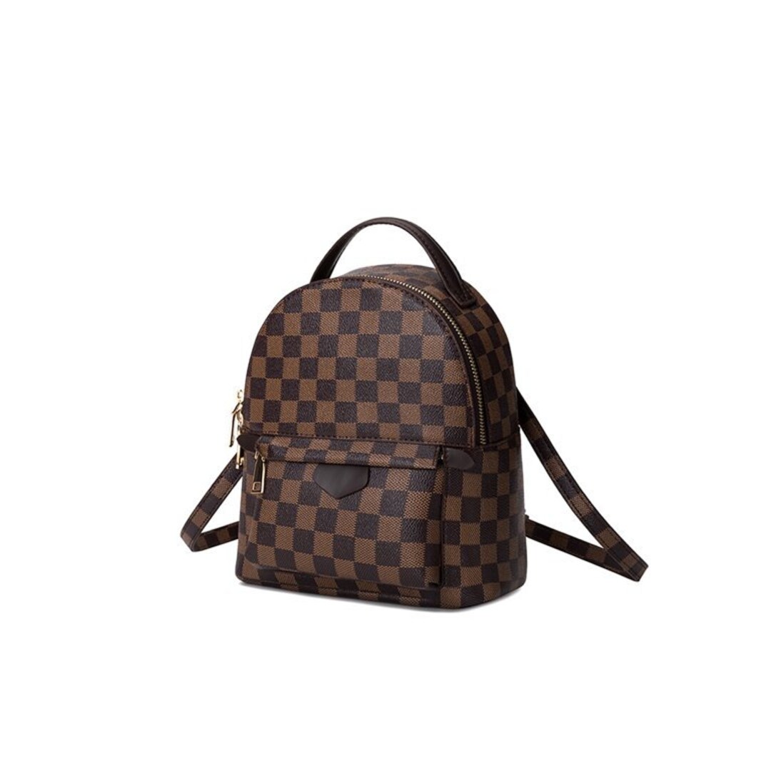 Plaid Print Mini Backpack / Trendy Mini Backpack. Etsy