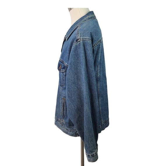 Levi Straus Blue Denim Jeans Vintage USA Jacket C… - image 2