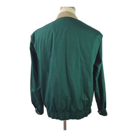 Members Only Dark Green Racers Vintage Jacket Win… - image 4