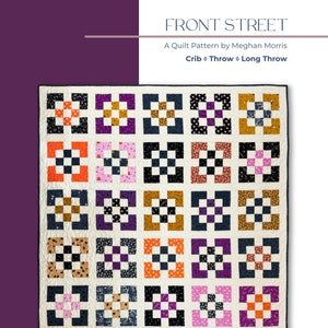 Front Street Quiltmönster: Nybörjar-Scrappy Jelly Roll (PDF digital nedladdning)