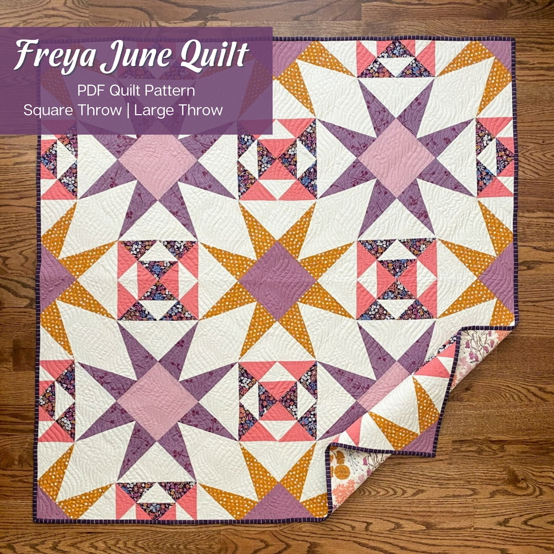 Freya June Quilt Pattern PDF Digital Download Square Etsy