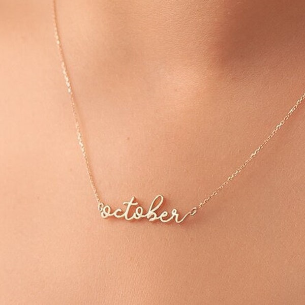 14K 18K Solid Gold Handwriting Name Necklace, Dainty Script Name Necklace, Gold Name Wire Necklace,Personalized Gold Script My Name Necklace
