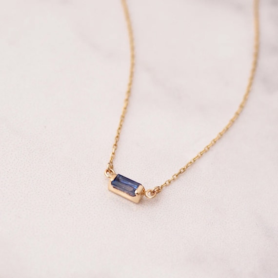 日本未入荷◆MEJURI◆ Sapphire Baguette Round Necklace Mejuri Lab Grown Sapphire Baguette Round Necklace | TikTok