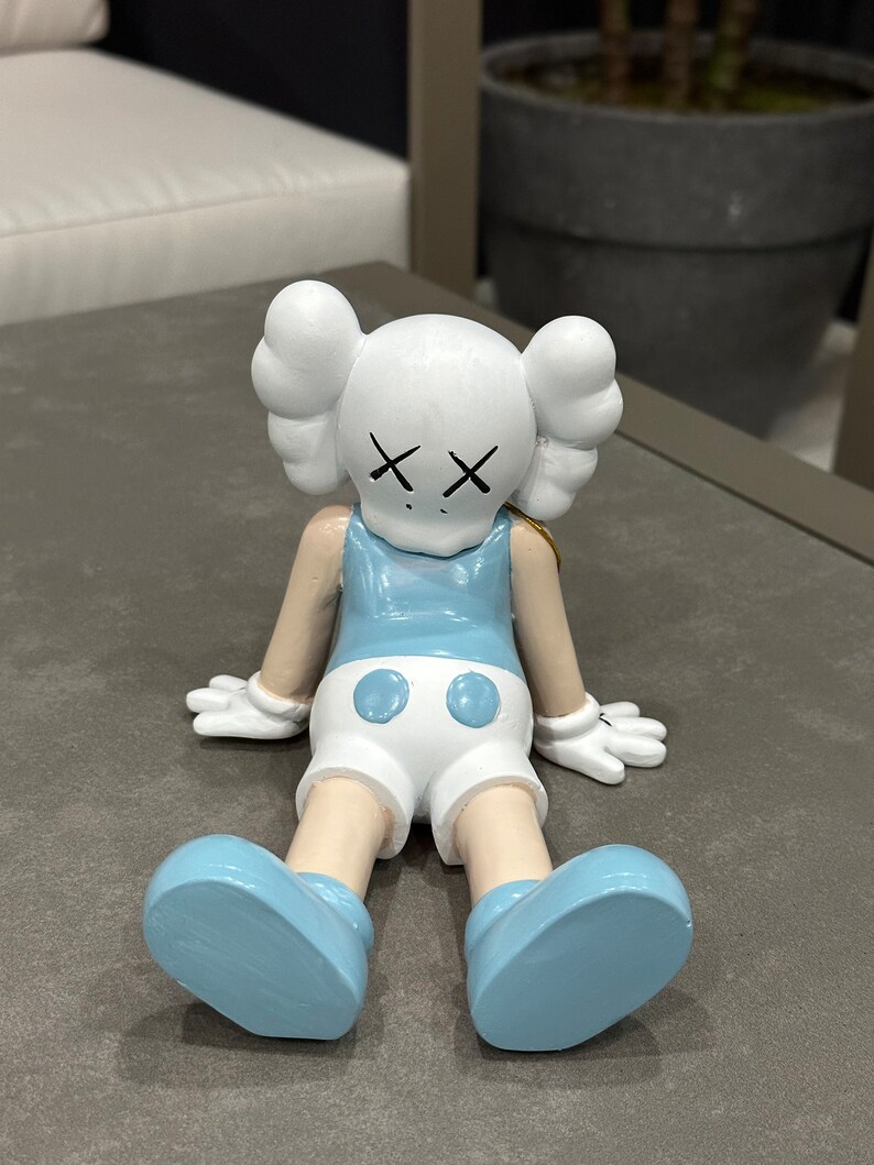 Tired Kaws Sculpture Mini Kaws Figurine Shelf Accessory Etsy