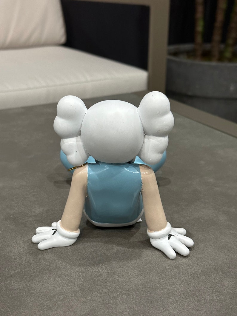 Tired Kaws Sculpture Mini Kaws Figurine Shelf Accessory Etsy