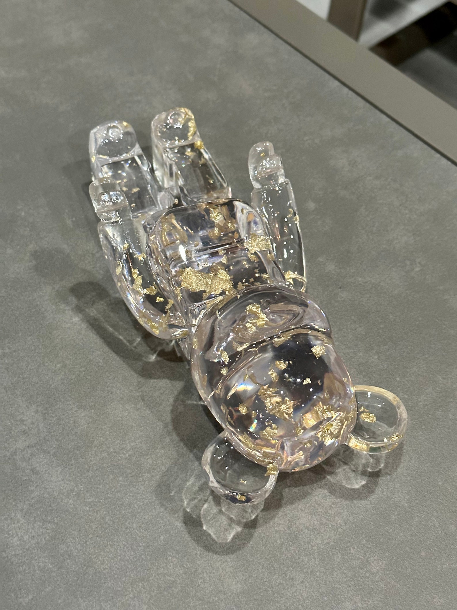 Gold Leaf Kaws Statue Resin and Leaf Kaws Bear Gold Resin Etsy