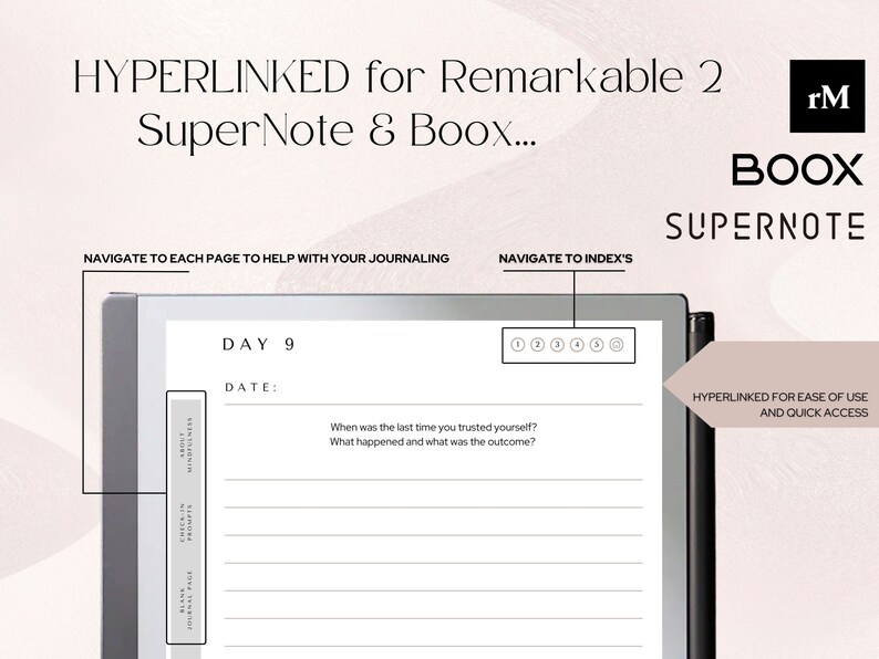 Remarkable 2 JOURNALLING PLANNING BUNDLE Remarkable 2 Template Journal ...