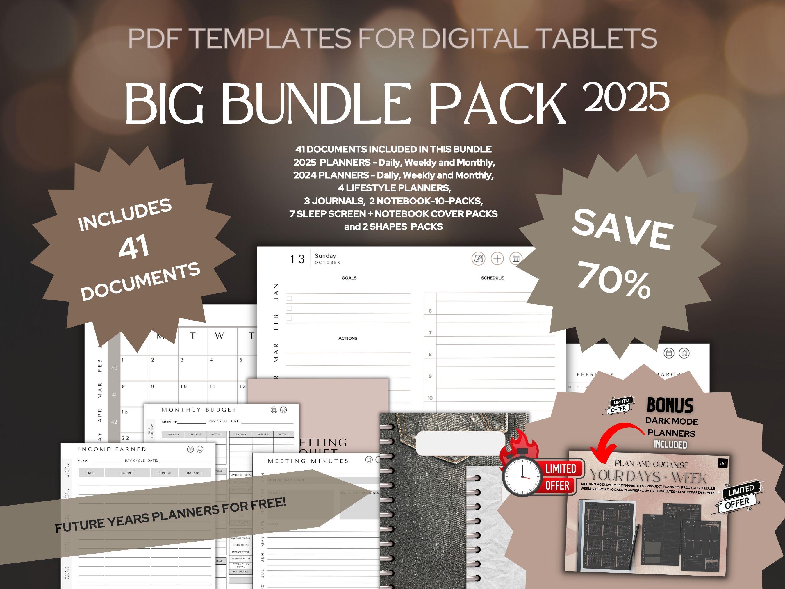 Custom Template for Remarkable 2, Goodnotes, Onenote - Etsy