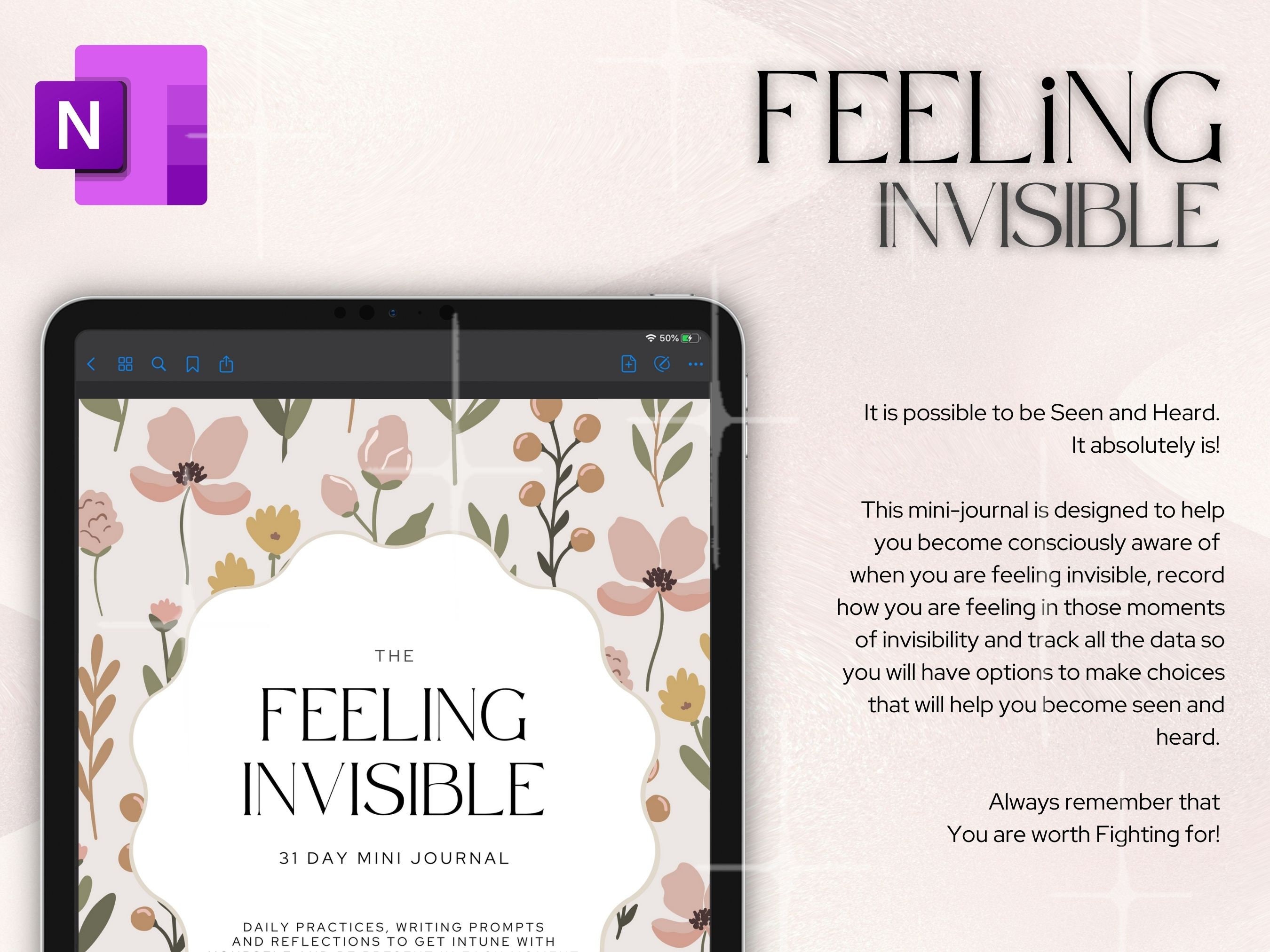 FOUR JOURNALS Bundle for ONENOTE, Onenote Journal Templates, Digital