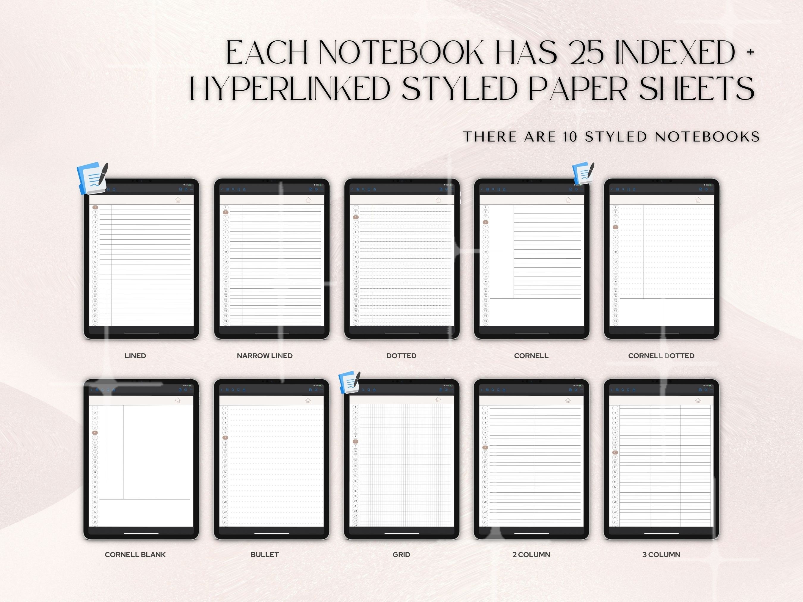 DARK MODE and Light Mode Notebooks 20 Pack for iPad and Goodnotes ...
