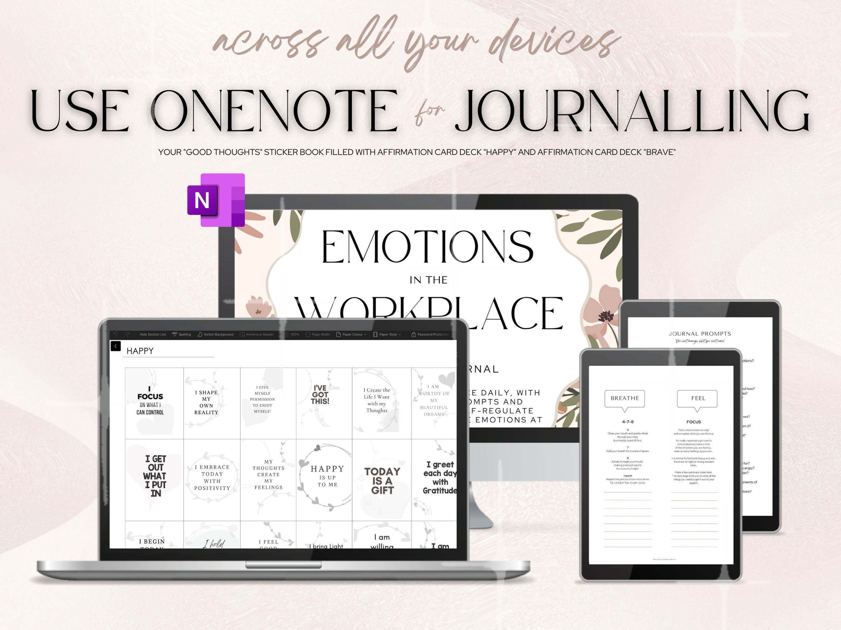 Journal Onenote Template 2023 emotions in the Etsy Journal Onenote Template 2023 emotions in the Etsy