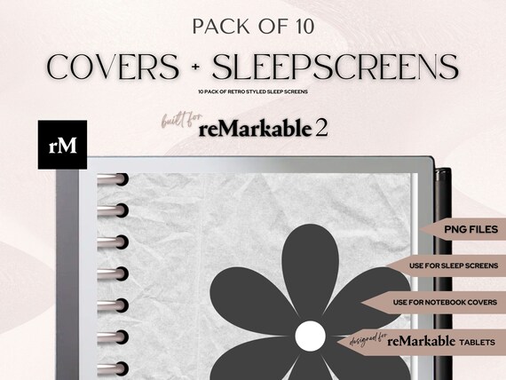 Remarkable 2 Notebook Cover Templates retro 10 Remarkable 1 & 2