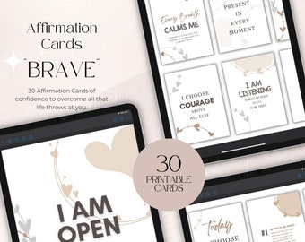 Affirmation Cards Digital Download, Printable Affirmation Cards, Daily Affirm Card, Positive Affirm Card, Self Love, Affirm Board