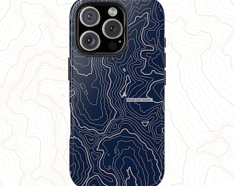 Wheeler Peak (13,165ft) Topographic Map Phone Case | New Mexico Highpoint Gift | Taos NM | GeoDesignWorks