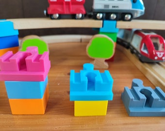 6x Brio Duplo Train adapters