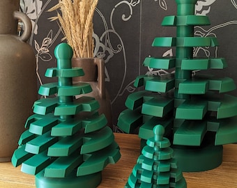 Unique Lego-inspired Pine Tree - Multiple Sizes Available - Build Your Own Christmas Creation!