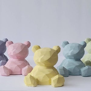 Cute Gorgeous Concrete TEDDY BEAR | Nursery decor