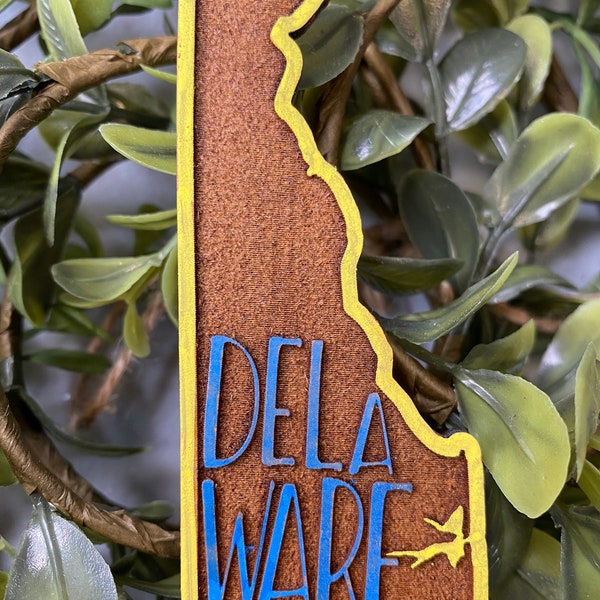 State of Delaware magnet - souvenir| Christmas