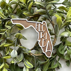 Florida State Magnet | Laser Engraved | Souvenir | Memory | Travel Keepsake | State Pride| Christmas