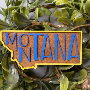 State of Montana magnet - souvenir| Christmas