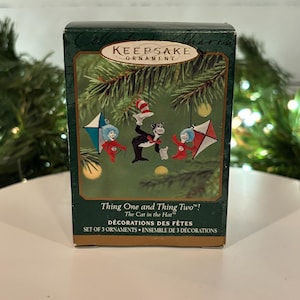 Thing One and Thing Two! - The Cat in the Hat - Hallmark Keepsake Miniature Ornaments