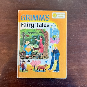 Vintage “Grimm’s Fairy Tales” and “Babar the King” Two-Sided Book - Dandelion Library