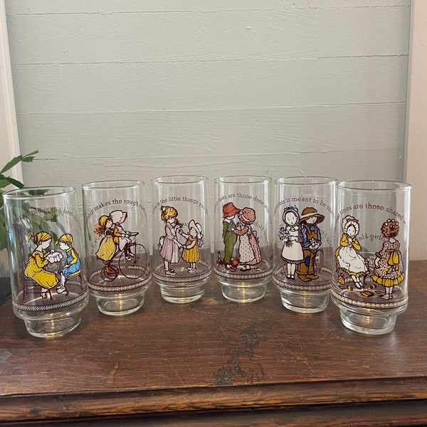 Holly Hobbie Coca Cola Glasses