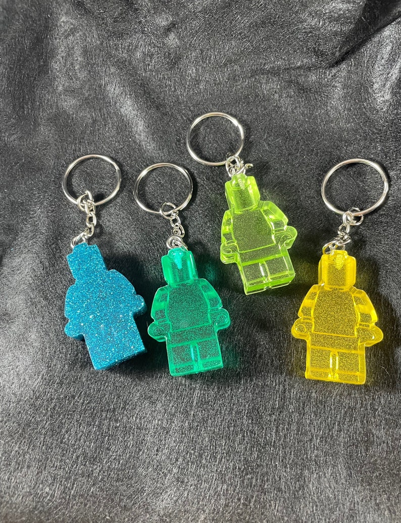 Lego Figure Keychains Etsy