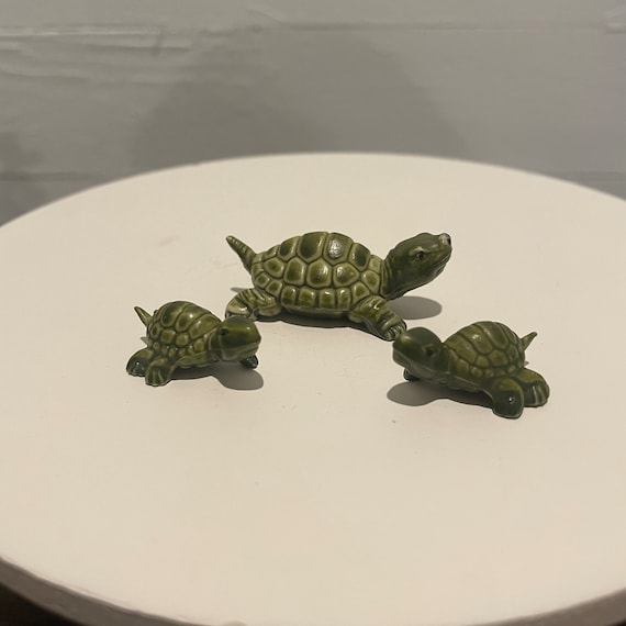 Three Tiny Turtles Plastic Made in Hong Kong 