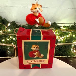 Kitty Mischief - Hallmark Keepsake Ornament - 1985