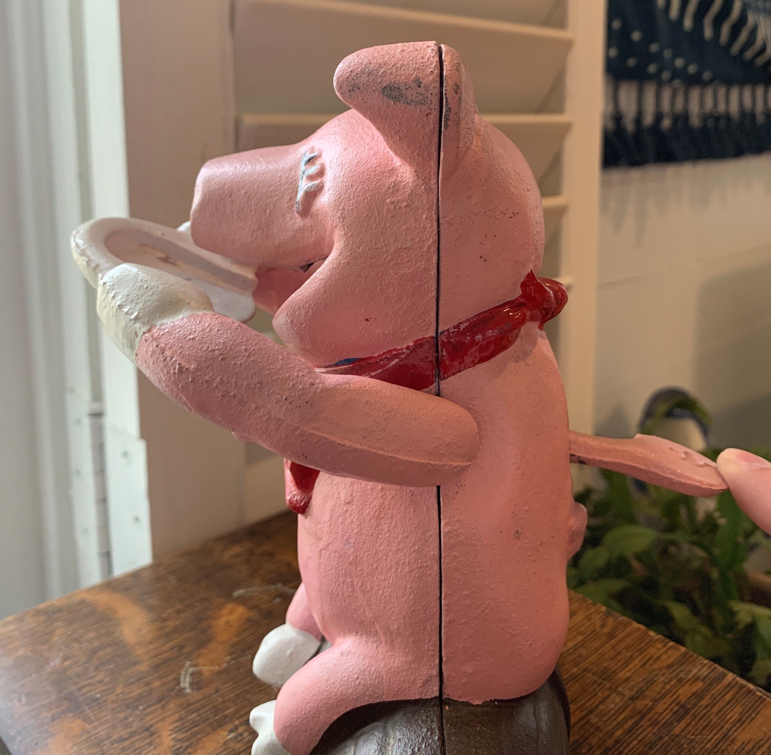 Vintage Cast Iron Mechanical Piggy Bank Etsy